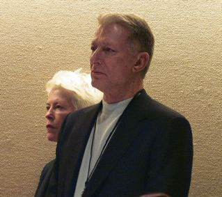 Werner Erhard and Gonneke Spits attend the Neurleadership Summit in 2009